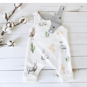 Figs and Foxes Organic Cotton baby harem romper